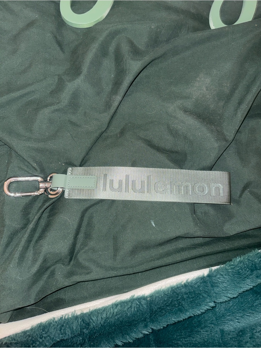 lululemon athletica Sage Green Key Loop with Branded Strap